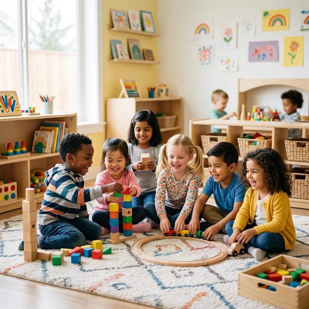 Anak-anak bermain di Main Daycare